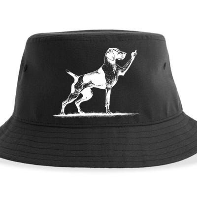 Rude Pointer Dog Asshole German Shorthaired Pointer Dog Sustainable Bucket Hat