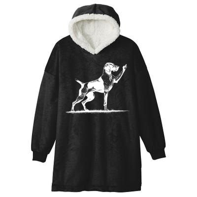 Rude Pointer Dog Asshole German Shorthaired Pointer Dog Hooded Wearable Blanket