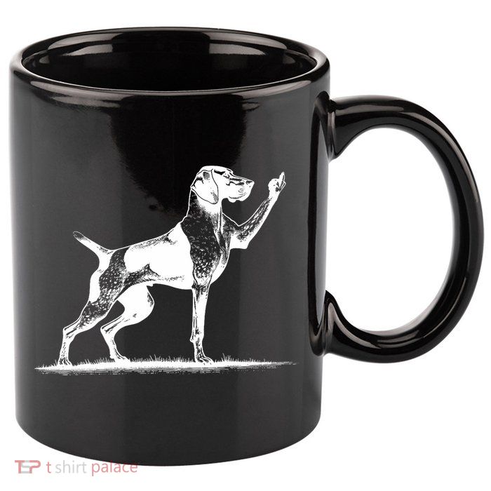 Rude Pointer Dog Asshole German Shorthaired Pointer Dog 11oz C Handle Ceramic Mug