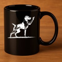 Rude Pointer Dog Asshole German Shorthaired Pointer Dog 11oz C Handle Ceramic Mug