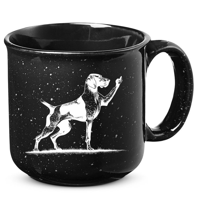 Rude Pointer Dog Asshole German Shorthaired Pointer Dog 15oz Campfire Ceramic Mug