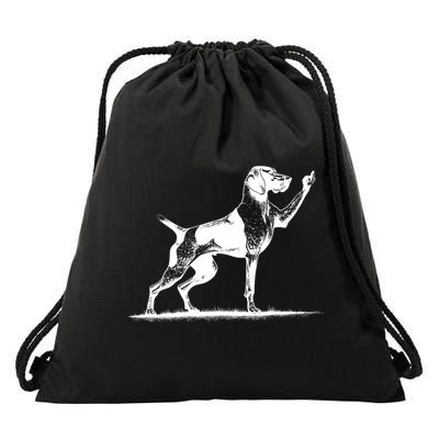 Rude Pointer Dog Asshole German Shorthaired Pointer Dog Drawstring Bag