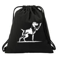 Rude Pointer Dog Asshole German Shorthaired Pointer Dog Drawstring Bag