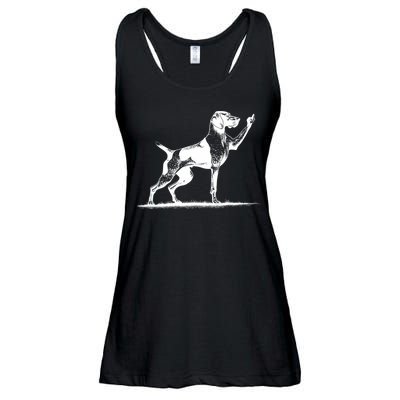 Rude Pointer Dog Asshole German Shorthaired Pointer Dog Ladies Essential Flowy Tank