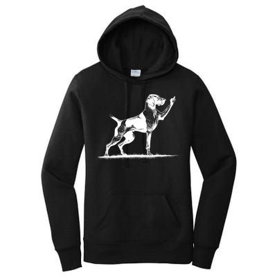 Rude Pointer Dog Asshole German Shorthaired Pointer Dog Women's Pullover Hoodie