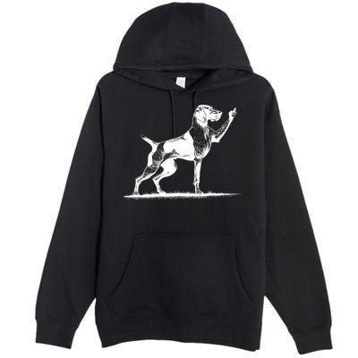 Rude Pointer Dog Asshole German Shorthaired Pointer Dog Premium Pullover Hoodie