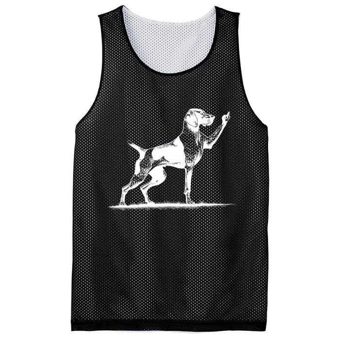 Rude Pointer Dog Asshole German Shorthaired Pointer Dog Mesh Reversible Basketball Jersey Tank