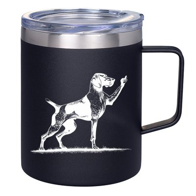 Rude Pointer Dog Asshole German Shorthaired Pointer Dog 12oz Stainless Steel Coffee Mug