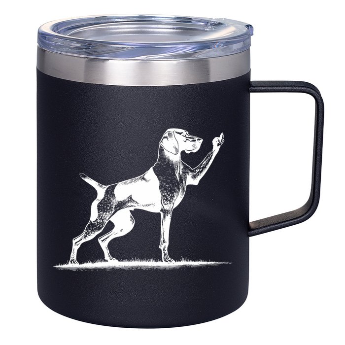 Rude Pointer Dog Asshole German Shorthaired Pointer Dog 12oz Stainless Steel Coffee Mug