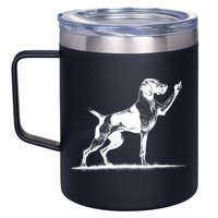 Rude Pointer Dog Asshole German Shorthaired Pointer Dog 12oz Stainless Steel Coffee Mug