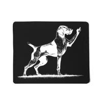 Rude Pointer Dog Asshole German Shorthaired Pointer Dog Mousepad