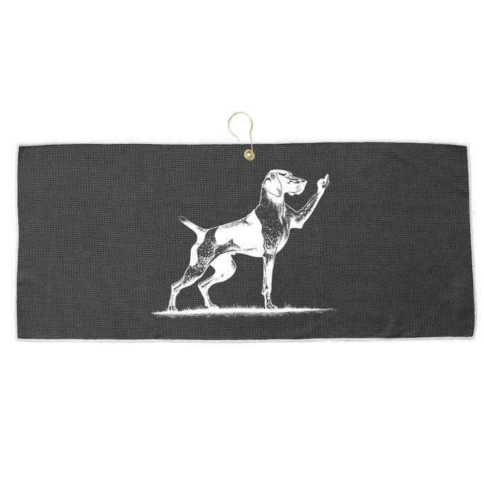 Rude Pointer Dog Asshole German Shorthaired Pointer Dog Large Microfiber Waffle Golf Towel