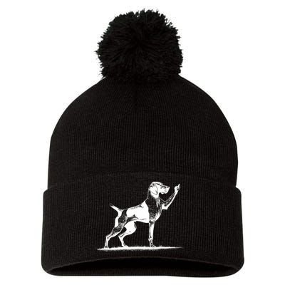 Rude Pointer Dog Asshole German Shorthaired Pointer Dog Pom Pom 12in Knit Beanie