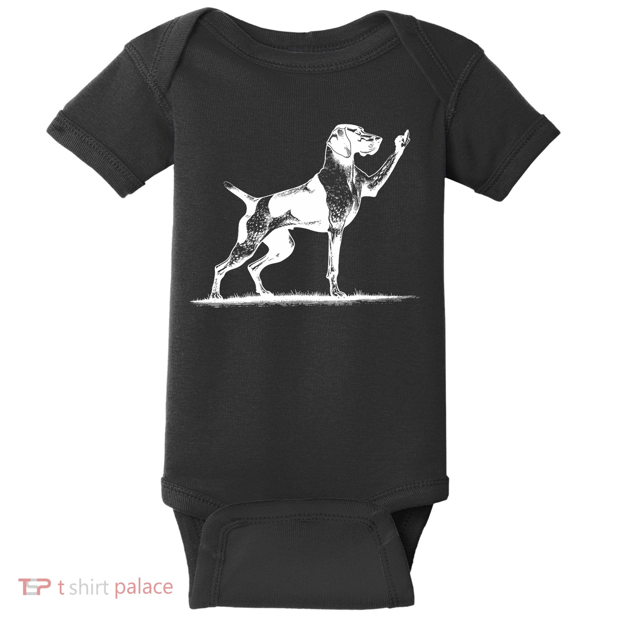 Rude Pointer Dog Asshole German Shorthaired Pointer Dog Baby Bodysuit