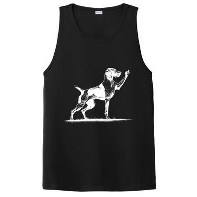Rude Pointer Dog Asshole German Shorthaired Pointer Dog PosiCharge Competitor Tank
