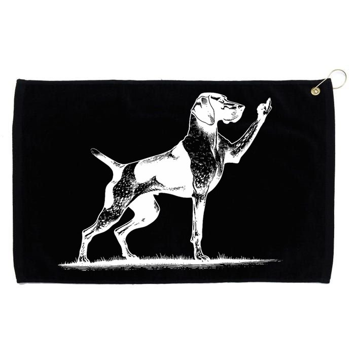 Rude Pointer Dog Asshole German Shorthaired Pointer Dog Grommeted Golf Towel