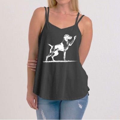 Rude Pointer Dog Asshole German Shorthaired Pointer Dog Women's Strappy Tank