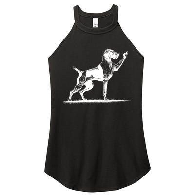 Rude Pointer Dog Asshole German Shorthaired Pointer Dog Women's Perfect Tri Rocker Tank