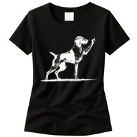 Rude Pointer Dog Asshole German Shorthaired Pointer Dog Womens T-Shirt