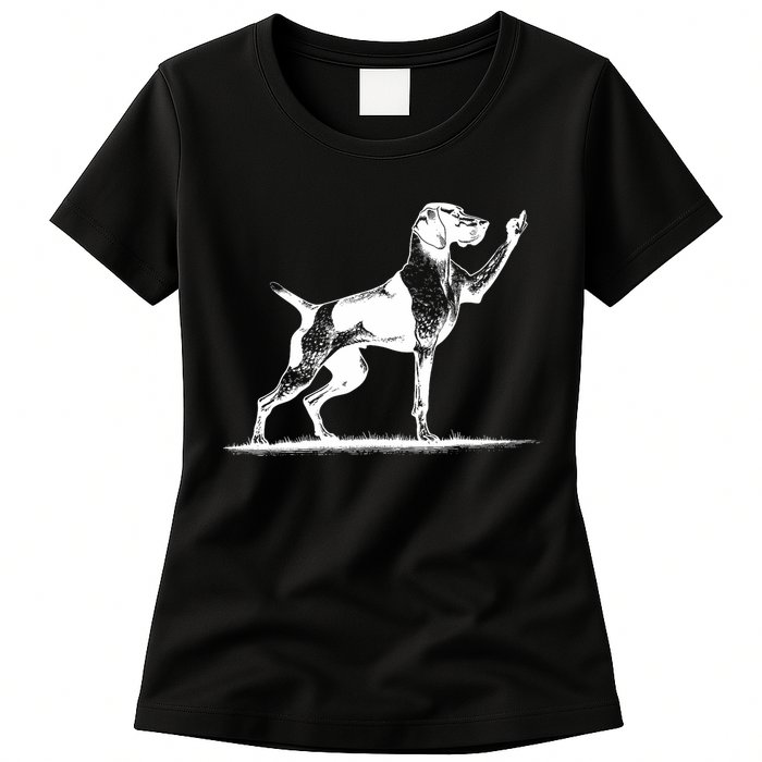 Rude Pointer Dog Asshole German Shorthaired Pointer Dog Womens T-Shirt
