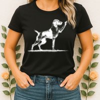 Rude Pointer Dog Asshole German Shorthaired Pointer Dog Womens T-Shirt