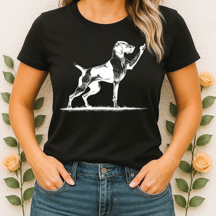 Rude Pointer Dog Asshole German Shorthaired Pointer Dog Womens T-Shirt