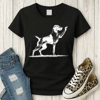 Rude Pointer Dog Asshole German Shorthaired Pointer Dog Womens T-Shirt