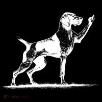 Rude Pointer Dog Asshole German Shorthaired Pointer Dog Women's V-Neck T-Shirt