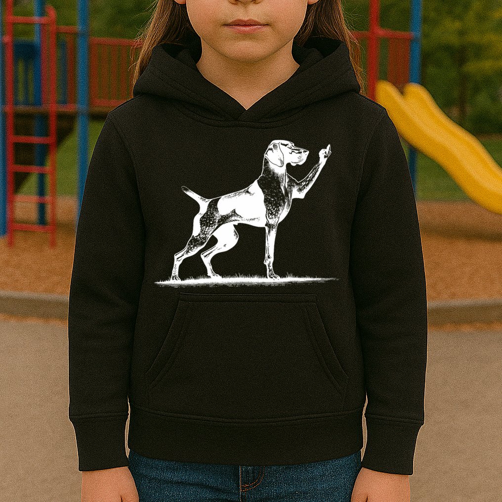 Rude Pointer Dog Asshole German Shorthaired Pointer Dog Kids Hoodie