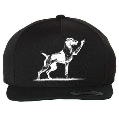 Rude Pointer Dog Asshole German Shorthaired Pointer Dog Wool Snapback Cap