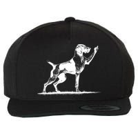 Rude Pointer Dog Asshole German Shorthaired Pointer Dog Wool Snapback Cap