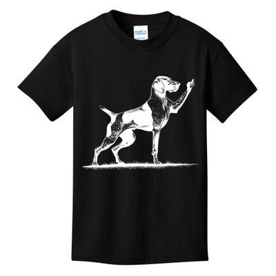 Rude Pointer Dog Asshole German Shorthaired Pointer Dog Kids T-Shirt