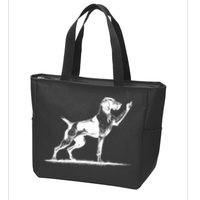 Rude Pointer Dog Asshole German Shorthaired Pointer Dog Zip Tote Bag