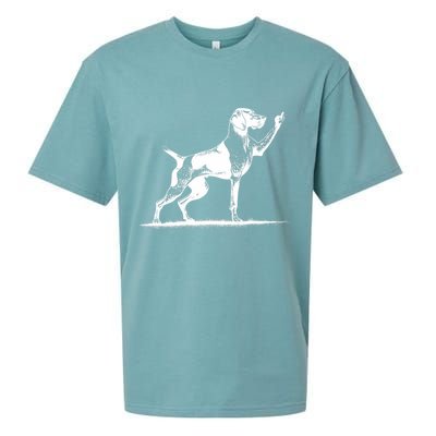 Rude Pointer Dog Asshole German Shorthaired Pointer Dog Sueded Cloud Jersey T-Shirt