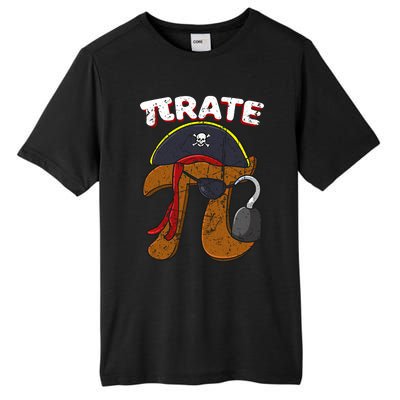 Retro Pi Day Pirate Fun Pi Symbol Graphic Art Math Lover Funny Gift Tall Fusion ChromaSoft Performance T-Shirt