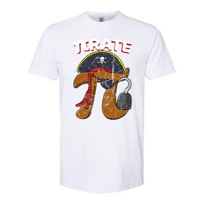 Retro Pi Day Pirate Fun Pi Symbol Graphic Art Math Lover Funny Gift Softstyle® CVC T-Shirt