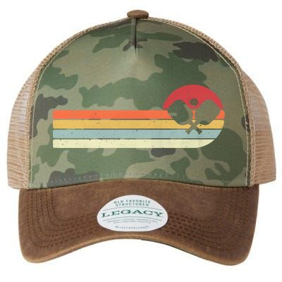 Retro Pickleball Design For Passionate Pickleball Players Gift Legacy Tie Dye Trucker Hat