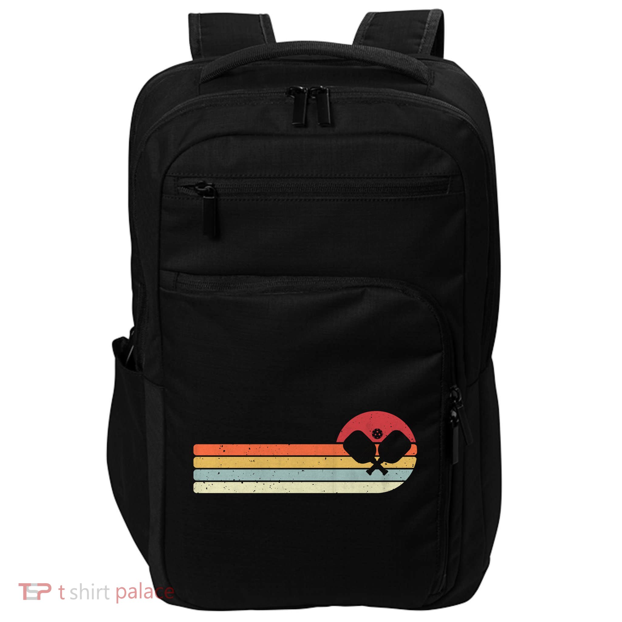 Retro Pickleball Design For Passionate Pickleball Players Gift Impact Tech Backpack