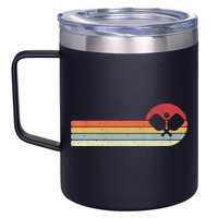 Retro Pickleball Design For Passionate Pickleball Players Gift 12oz Stainless Steel Coffee Mug
