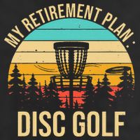 retirement plan disc golf funny disc golfing golfer frolfing 7 Panel Mesh Trucker Snapback Hat