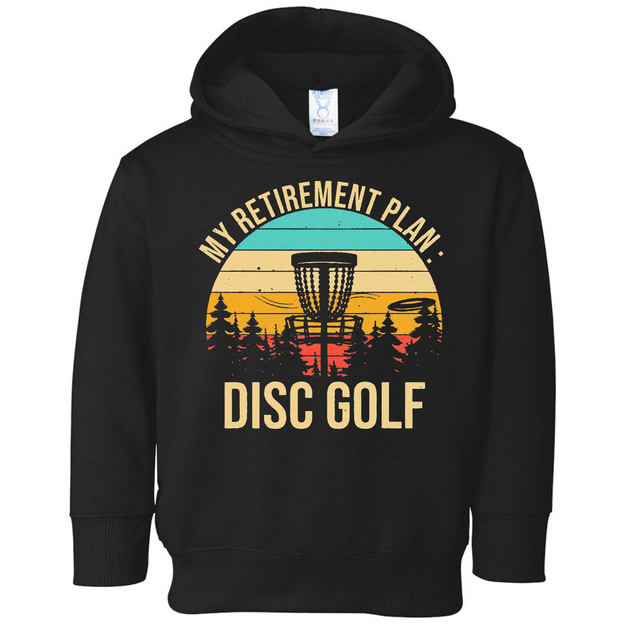 retirement plan disc golf funny disc golfing golfer frolfing Toddler Hoodie