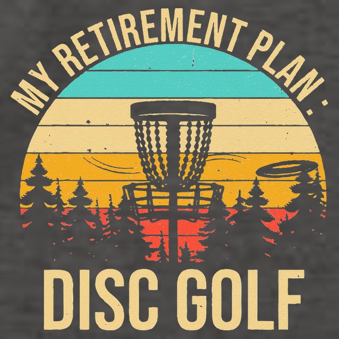 retirement plan disc golf funny disc golfing golfer frolfing Vector Backpack