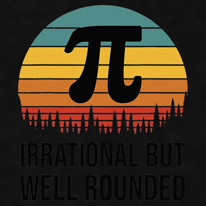 Retro Pi Day Funny Math Equation Irrational But Well Rounded Ladies PosiCharge Tri-Blend Wicking Tank