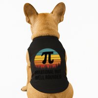 Retro Pi Day Funny Math Equation Irrational But Well Rounded Doggie Tank