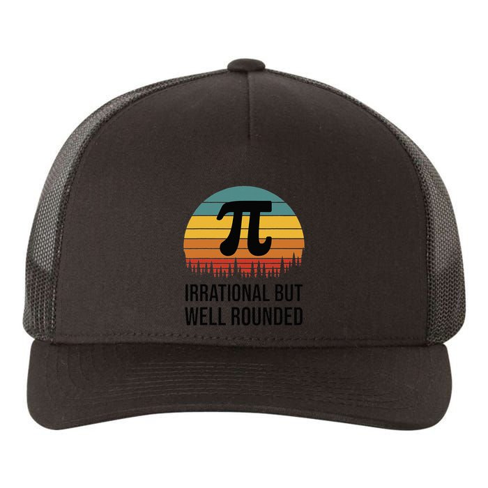 Retro Pi Day Funny Math Equation Irrational But Well Rounded Yupoong Adult 5-Panel Trucker Hat