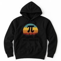 Retro Pi Day Funny Math Equation Irrational But Well Rounded Hoodie