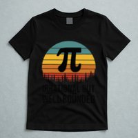 Retro Pi Day Funny Math Equation Irrational But Well Rounded T-Shirt