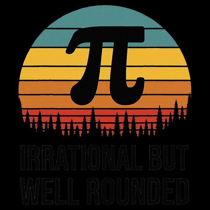 Retro Pi Day Funny Math Equation Irrational But Well Rounded Sustainable Bucket Hat
