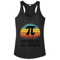 Retro Pi Day Funny Math Equation Irrational But Well Rounded Ladies PosiCharge Competitor Racerback Tank