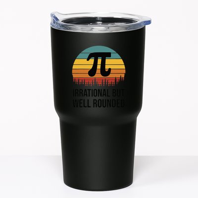 Retro Pi Day Funny Math Equation Irrational But Well Rounded Tumbler